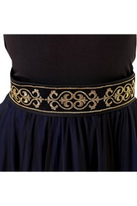 Design Xinjiang dance practice skirt set, custom-made Uyghur dance performance test costumes, Uyghur costumes, double-layer swing skirts SKDO018 detail view-2